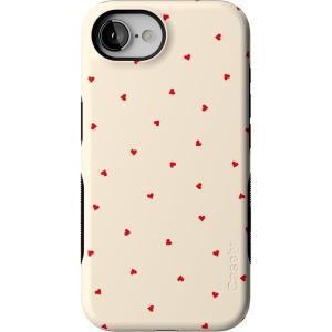 Casely iPhone 16e Case | Sunday in Brooklyn | Blue Stripes | Bold Protective Design | Compatible with MagSafe(Be Mine | Tiny Hearts)