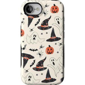 Casely iPhone 16e Case | Sunday in Brooklyn | Blue Stripes | Bold Protective Design | Compatible with MagSafe(Feeling Witchy | Haunted Halloween)