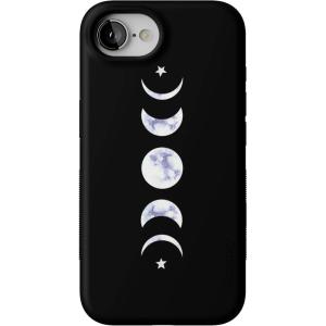 Casely iPhone 16e Case | Sunday in Brooklyn | Blue Stripes | Bold Protective Design | Compatible with MagSafe(It’s Just a Phase | Marble Moon)