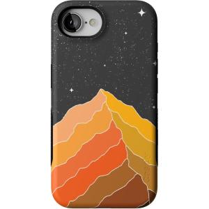 Casely iPhone 16e Case | Sunday in Brooklyn | Blue Stripes | Bold Protective Design | Compatible with MagSafe(Night Skies | Mountain Starlight)