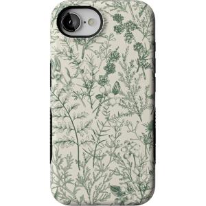 Casely iPhone 16e Case | Sunday in Brooklyn | Blue Stripes | Bold Protective Design | Compatible with MagSafe(Sage Garden | Green Floral)
