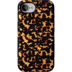 Casely iPhone 16e Case | Sunday in Brooklyn | Blue Stripes | Bold Protective Design | Compatible with MagSafe(Shell Shocked | Tortoise Print)