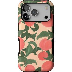 Casely iPhone 17 Pro Case | Navy Cherry Blossom | Floral Forest | Bold Protective Design | MagSafe Compatible Design(Feeling Peachy | Blush Vines)