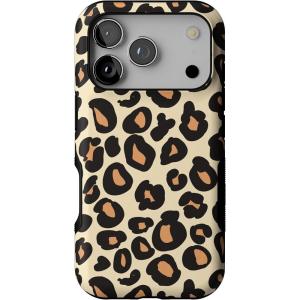 Casely iPhone 17 Pro Case | Navy Cherry Blossom | Floral Forest | Bold Protective Design | MagSafe Compatible Design(Into the Wild | Leopard Print)