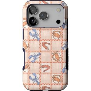 Casely iPhone 17 Pro Case | Navy Cherry Blossom | Floral Forest | Bold Protective Design | MagSafe Compatible Design(On the Cape | Coastal Summer)