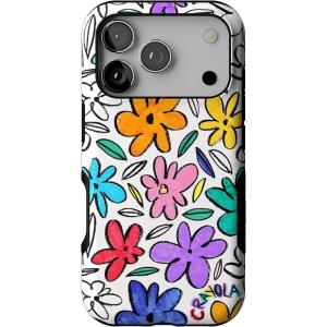 Casely iPhone 17 Pro Case | Navy Cherry Blossom | Floral Forest | Bold Protective Design | MagSafe Compatible Design(Outside the Lines | Crayola Marker)