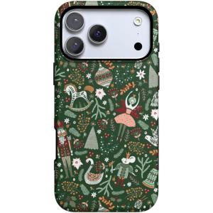 Casely iPhone 17 Pro Case | Navy Cherry Blossom | Floral Forest | Bold Protective Design | MagSafe Compatible Design(Sugar Plum Fairy | Winter Wonderland)