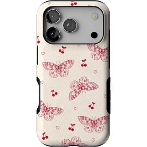 Casely iPhone 17 Pro Case | Twilight Flora | Moody Monochrome | Bold Protective Design | Compatible with MagSafe(Heart Flutters | Butterfly)