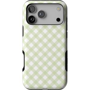 Casely iPhone 17 Pro Case | Twilight Flora | Moody Monochrome | Bold Protective Design | Compatible with MagSafe(Mint Lattice | Sunday Best)