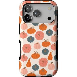 Casely iPhone 17 Pro Case | Twilight Flora | Moody Monochrome | Bold Protective Design | Compatible with MagSafe(Oh My Gourd | Pumpkin Patch)