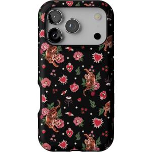 Casely iPhone 17 Pro Case | Twilight Flora | Moody Monochrome | Bold Protective Design | Compatible with MagSafe(Wild at Heart | Tiger)