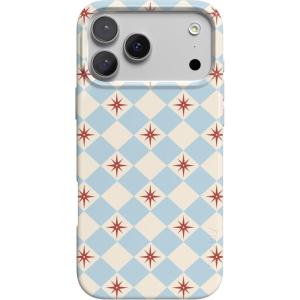 Casely iPhone 17 Pro Case | Western Bloom | Jenna Palek x Casely | Compatible with MagSafe | Classic Ultra Thin Design(Chelsea Checker | Starlight Tiles)