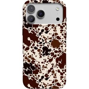 Casely iPhone 17 Pro Case | Western Bloom | Jenna Palek x Casely | Compatible with MagSafe | Classic Ultra Thin Design(Cowgirl Envy | Cow Print)