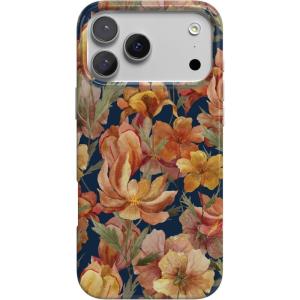 Casely iPhone 17 Pro Case | Western Bloom | Jenna Palek x Casely | Compatible with MagSafe | Classic Ultra Thin Design(Fallen Gold | Antique Floral)