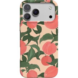 Casely iPhone 17 Pro Case | Western Bloom | Jenna Palek x Casely | Compatible with MagSafe | Classic Ultra Thin Design(Feeling Peachy | Blush Vines)