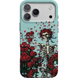 Casely iPhone 17 Pro Case | Western Bloom | Jenna Palek x Casely | Compatible with MagSafe | Classic Ultra Thin Design(Forever Grateful | Grateful Dead Skeleton Floral)