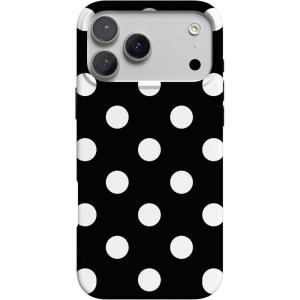 Casely iPhone 17 Pro Case | Western Bloom | Jenna Palek x Casely | Compatible with MagSafe | Classic Ultra Thin Design(High Contrast | Black Polka Dot)