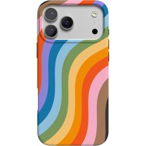 Casely iPhone 17 Pro Case | Western Bloom | Jenna Palek x Casely | Compatible with MagSafe | Classic Ultra Thin Design(Love for All | Rainbow Pride)
