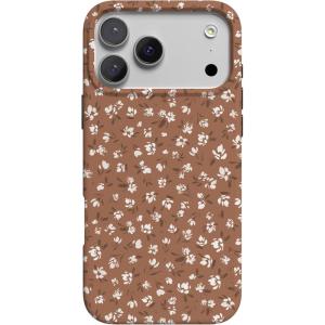 Casely iPhone 17 Pro Case | Western Bloom | Jenna Palek x Casely | Compatible with MagSafe | Classic Ultra Thin Design(Mocha Meadow | Tiny Flowers)