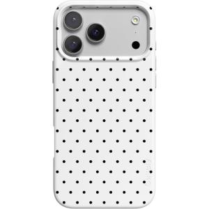Casely iPhone 17 Pro Case | Western Bloom | Jenna Palek x Casely | Compatible with MagSafe | Classic Ultra Thin Design(On the Dot | White Polka Dot)
