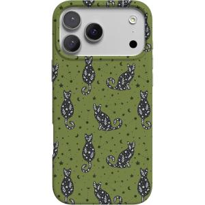 Casely iPhone 17 Pro Case | Western Bloom | Jenna Palek x Casely | Compatible with MagSafe | Classic Ultra Thin Design(Sabrina’s Bestie | Black Cats)