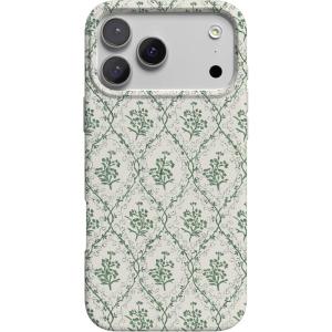 Casely iPhone 17 Pro Case | Western Bloom | Jenna Palek x Casely | Compatible with MagSafe | Classic Ultra Thin Design(Sage Tapestry | Floral Vines)