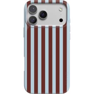 Casely iPhone 17 Pro Case | Western Bloom | Jenna Palek x Casely | Compatible with MagSafe | Classic Ultra Thin Design(Sunday in Brooklyn | Chocolate Stripes)