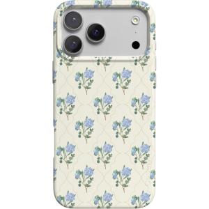 Casely iPhone 17 Pro Case | Western Bloom | Jenna Palek x Casely | Compatible with MagSafe | Classic Ultra Thin Design(Vintage Garden | Blue Hydrangea)