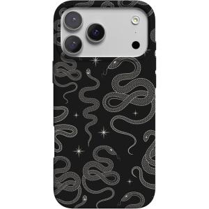 Casely iPhone 17 Pro Case | Western Bloom | Jenna Palek x Casely | Compatible with MagSafe | Classic Ultra Thin Design(We’re Ready For It | Black Serpent)