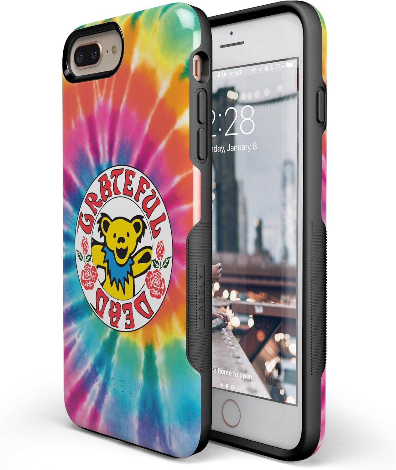 imageCasely iPhone 678 Plus Case Light Blue Skies Marble Clouds Bold Protective DesignOn Tour Grateful Dead Tie Dye Sticker