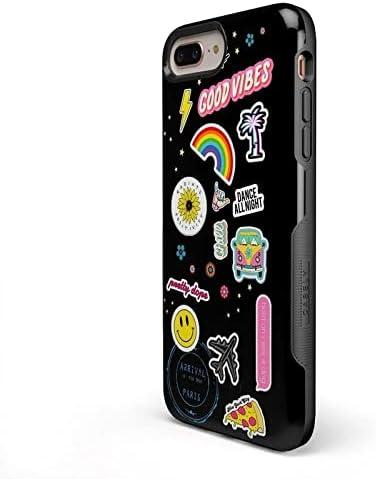 imageCasely iPhone 678 Plus Case Light Blue Skies Marble Clouds Bold Protective DesignStuck on U Festival Sticker Floral