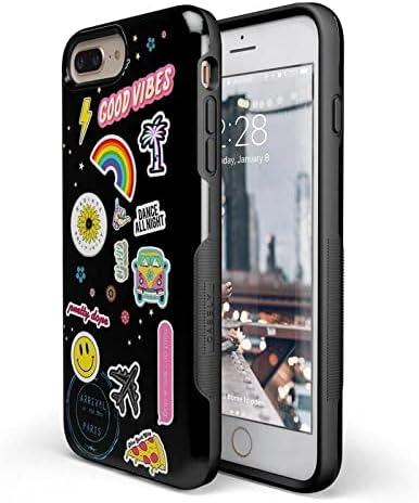 imageCasely iPhone 678 Plus Case Light Blue Skies Marble Clouds Bold Protective DesignStuck on U Festival Sticker Floral