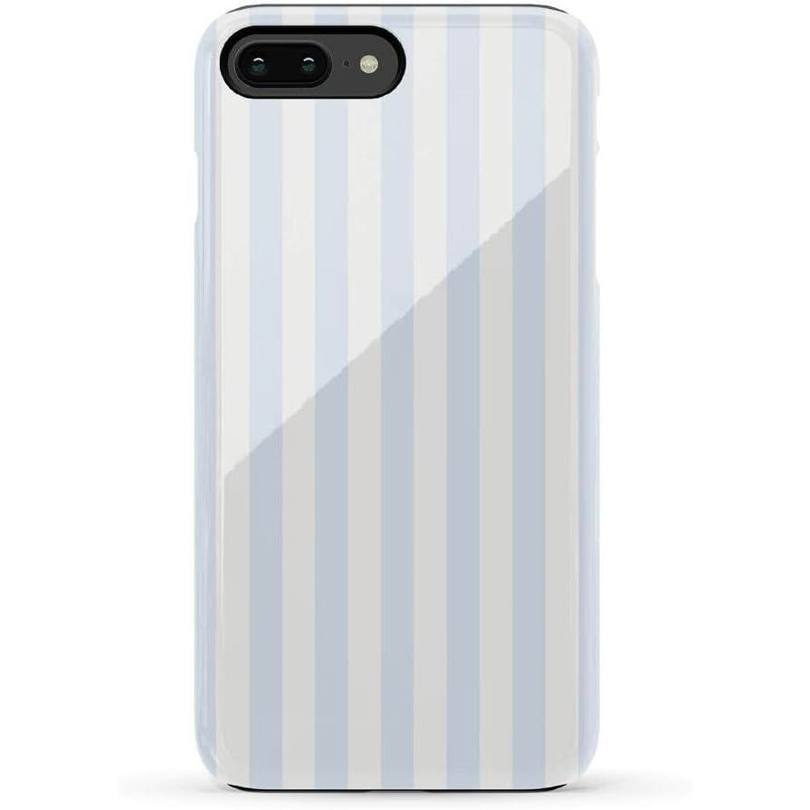 imageCasely iPhone 678 Plus Case Light Blue Skies Marble Clouds Bold Protective DesignBlue Stripes Sunday Best