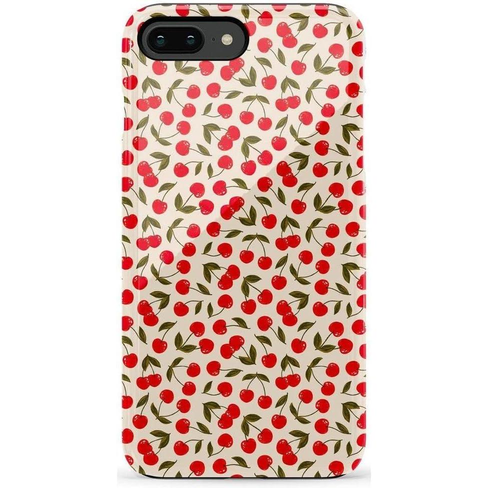 imageCasely iPhone 678 Plus Case Light Blue Skies Marble Clouds Bold Protective DesignCherry on Top Red Cherries