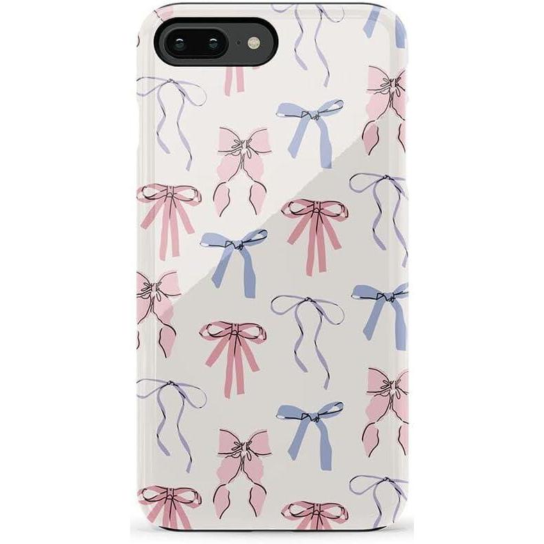imageCasely iPhone 678 Plus Case  Light Blue Skies  Marble Clouds  Bold Protective DesignCoquette Girlie  Pastel Bows