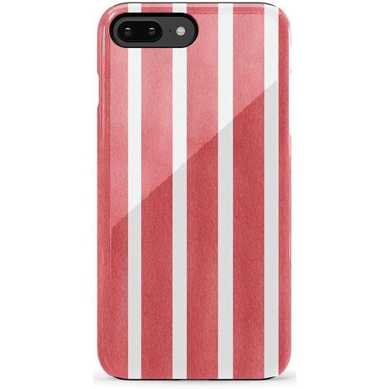 imageCasely iPhone 678 Plus Case  Light Blue Skies  Marble Clouds  Bold Protective DesignEast Coast Summer  Red Stripes