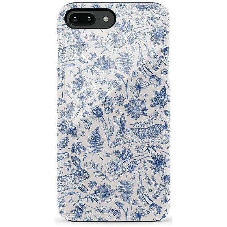 imageCasely iPhone 678 Plus Case Light Blue Skies Marble Clouds Bold Protective DesignHop Bloom Bunny Toile