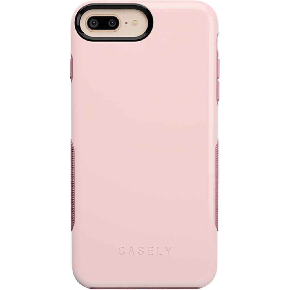 imageCasely iPhone 678 Plus Case  Light Blue Skies  Marble Clouds  Bold Protective DesignLight Pink on Pink