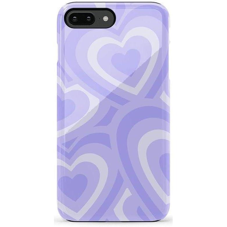 imageCasely iPhone 678 Plus Case Light Blue Skies Marble Clouds Bold Protective DesignLove Song Lavender Heart