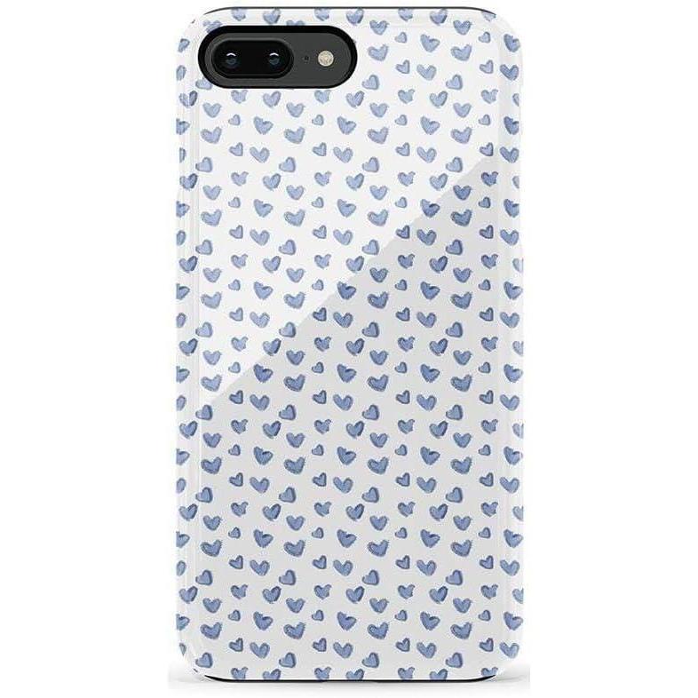 imageCasely iPhone 678 Plus Case  Light Blue Skies  Marble Clouds  Bold Protective DesignLovebug  Blue Hearts
