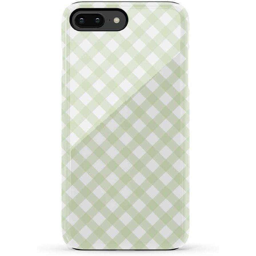 imageCasely iPhone 678 Plus Case  Light Blue Skies  Marble Clouds  Bold Protective DesignMint Lattice  Sunday Best