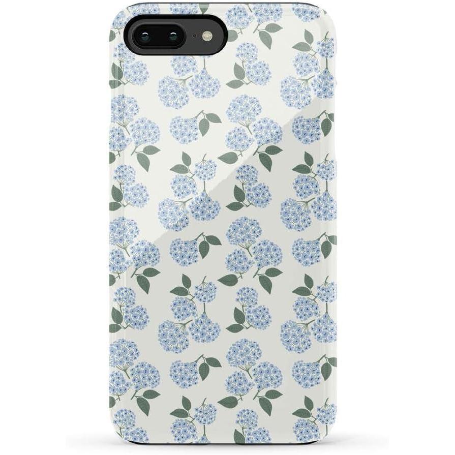 imageCasely iPhone 678 Plus Case Light Blue Skies Marble Clouds Bold Protective DesignNantucket Cottage Blue Hydrangea