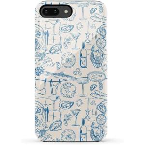 Casely iPhone 6/7/8 Plus Case | Light Blue Skies | Marble Clouds | Bold Protective Design(Amalfi Aperitivo | Dolce Vita)