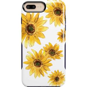 Casely iPhone 6/7/8 Plus Case | Light Blue Skies | Marble Clouds | Bold Protective Design(Bright Yellow Sunflowers Floral)