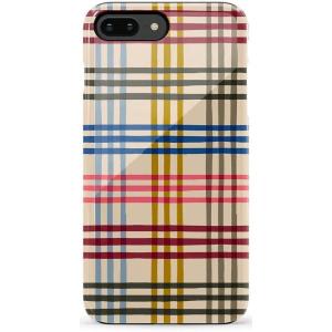 Casely iPhone 6/7/8 Plus Case | Light Blue Skies | Marble Clouds | Bold Protective Design(Cheer | Kitty and Vibe Holiday)