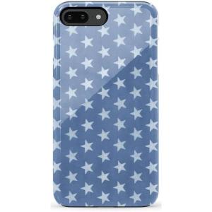 Casely iPhone 6/7/8 Plus Case | Light Blue Skies | Marble Clouds | Bold Protective Design(Coastal Blues | Denim Stars)