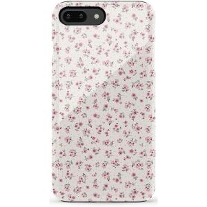 Casely iPhone 6/7/8 Plus Case | Light Blue Skies | Marble Clouds | Bold Protective Design(Cottage Charm | Cottagecore)