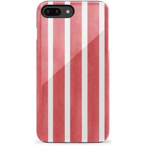 Casely iPhone 6/7/8 Plus Case | Light Blue Skies | Marble Clouds | Bold Protective Design(East Coast Summer | Red Stripes)