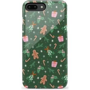 Casely iPhone 6/7/8 Plus Case | Light Blue Skies | Marble Clouds | Bold Protective Design(Everything Nice | Gingerbread)