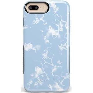 Casely iPhone 6/7/8 Plus Case | Light Blue Skies | Marble Clouds | Bold Protective Design(Light Blue Skies Marble Clouds)